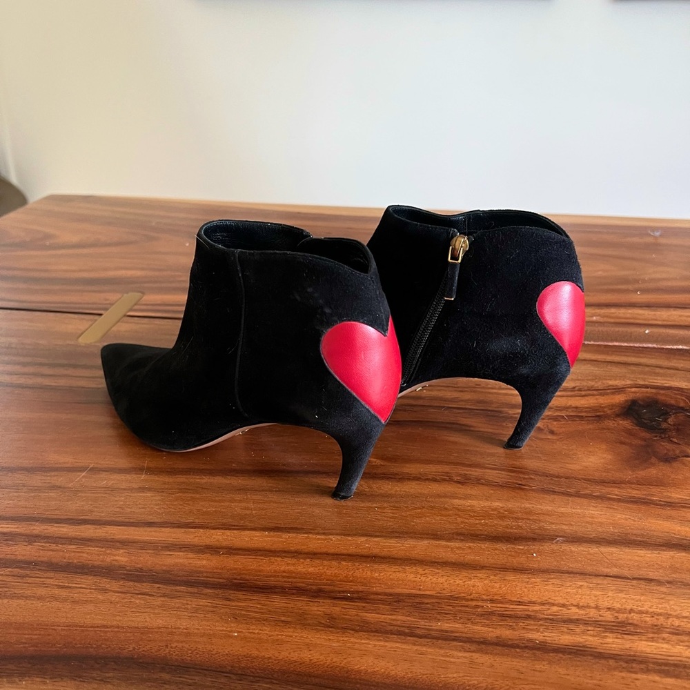 Dior dioramour suede ankle boot with hearts